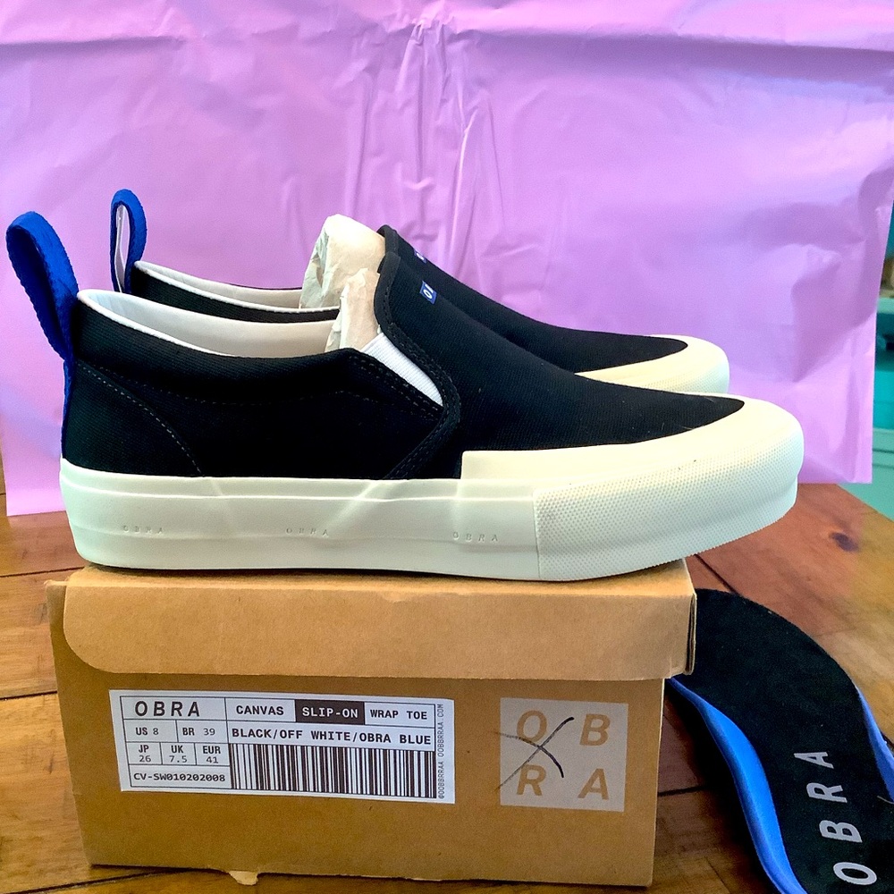NIB OBRA 240 Canvas Low UNISEX Sneaker Men’s 8~Wms 9.5. Made in Brazil~$130